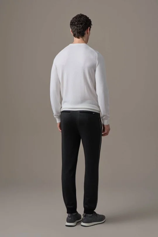 Merino Yün-Modal Ekru Lounge Triko