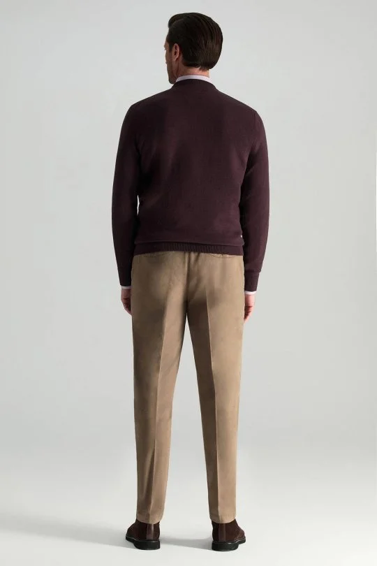 Hemington - Merino Yünü Bisiklet Yaka Bordo Triko Kazak (3)