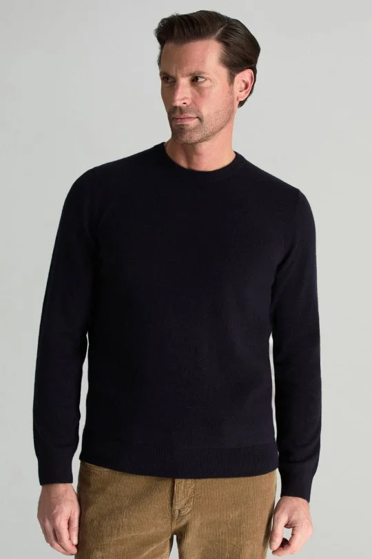 Hemington - Merino Yünü Bisiklet Yaka Lacivert Triko Kazak (3)