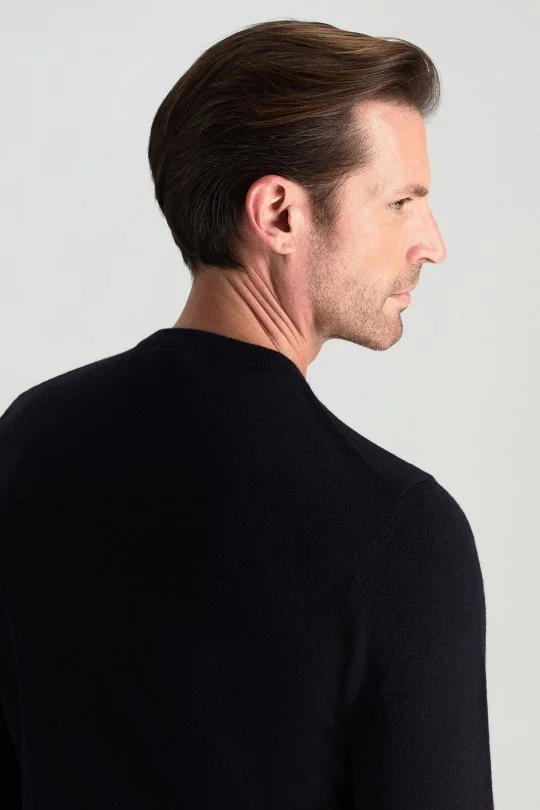 Hemington - Merino Yünü Bisiklet Yaka Lacivert Triko Kazak (5)