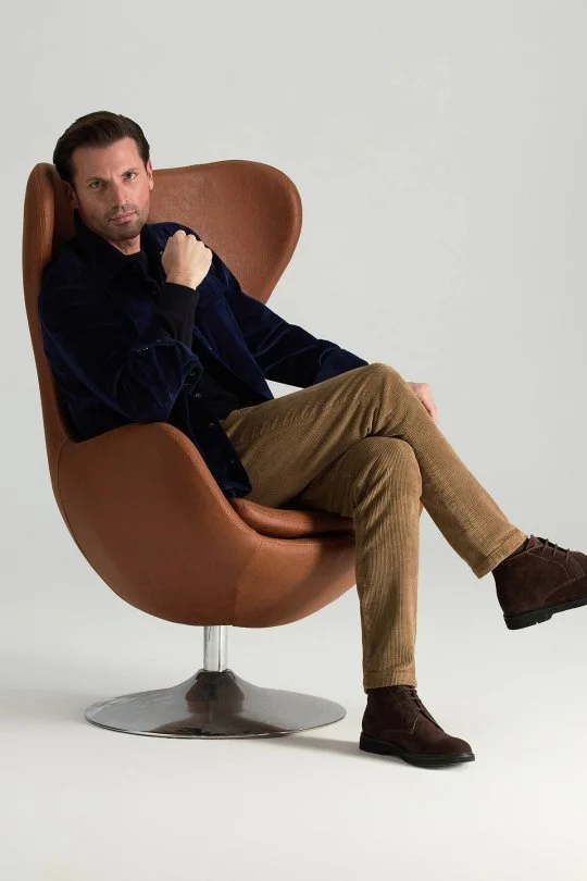 Hemington - Merino Yünü Bisiklet Yaka Lacivert Triko Kazak (1)