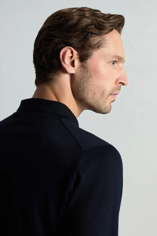 Hemington - Merino Yünü Polo Yaka Lacivert Triko (5)