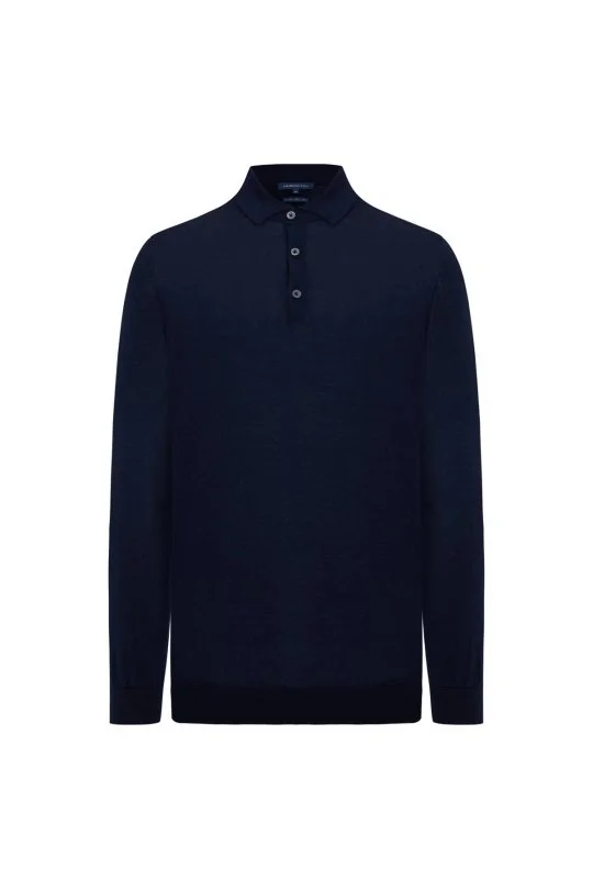 Hemington - Merino Yünü Polo Yaka Lacivert Triko (6)