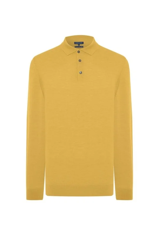 Hemington - Merino Yünü Polo Yaka Sarı Triko (6)