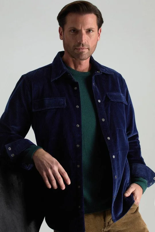 Hemington - Merino Yünü Şerit Detaylı Bisiklet Yaka Koyu Yeşil Triko Kazak (1)