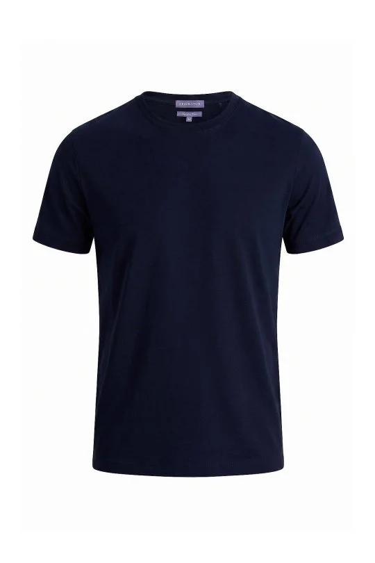 Hemington - Merserize Pamuk Bisiklet Yaka Lacivert Basic T-Shirt (6)