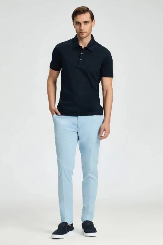 Hemington - Merserize Pamuk Lacivert Polo Yaka T-Shirt (1)