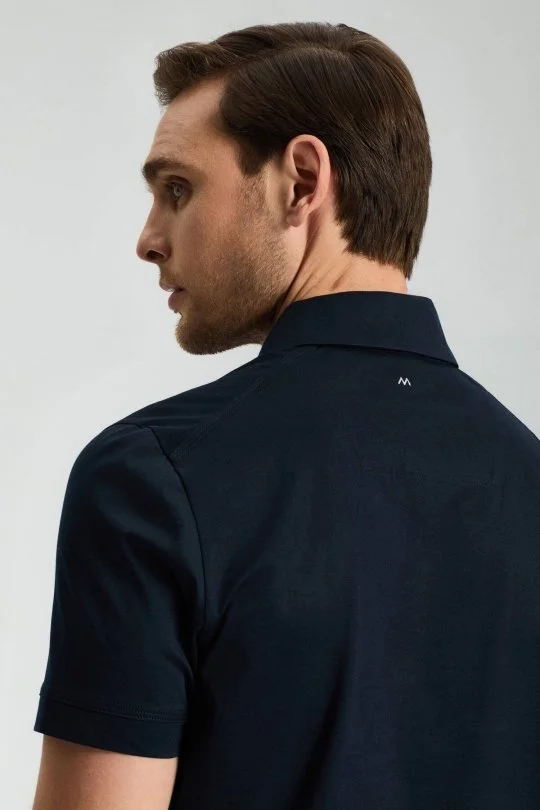Hemington - Merserize Pamuk Lacivert Polo Yaka T-Shirt (2)
