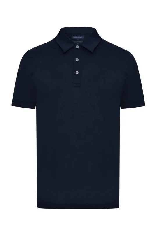 Hemington - Merserize Pamuk Lacivert Polo Yaka T-Shirt (6)