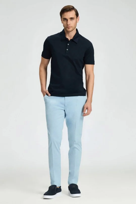 Hemington - Merserize Pamuk Lacivert Polo Yaka T-Shirt (2)