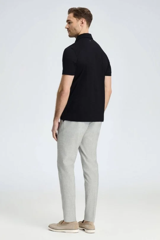 Hemington - Merserize Pamuk Siyah Polo Yaka T-Shirt (5)