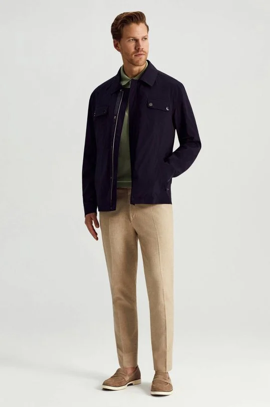 Hemington - Metal Düğmeli Lacivert Mevsimlik Mont (4)