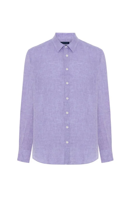 Hemington - Mor Saf Keten Spor Gömlek (6)