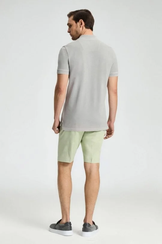 Hemington - Vintage Görünümlü Açık Gri Polo Yaka T-Shirt (5)