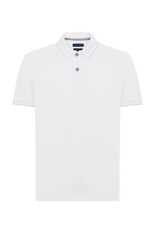 Hemington - Vintage Görünümlü Kırık Beyaz Polo Yaka T-Shirt (6)