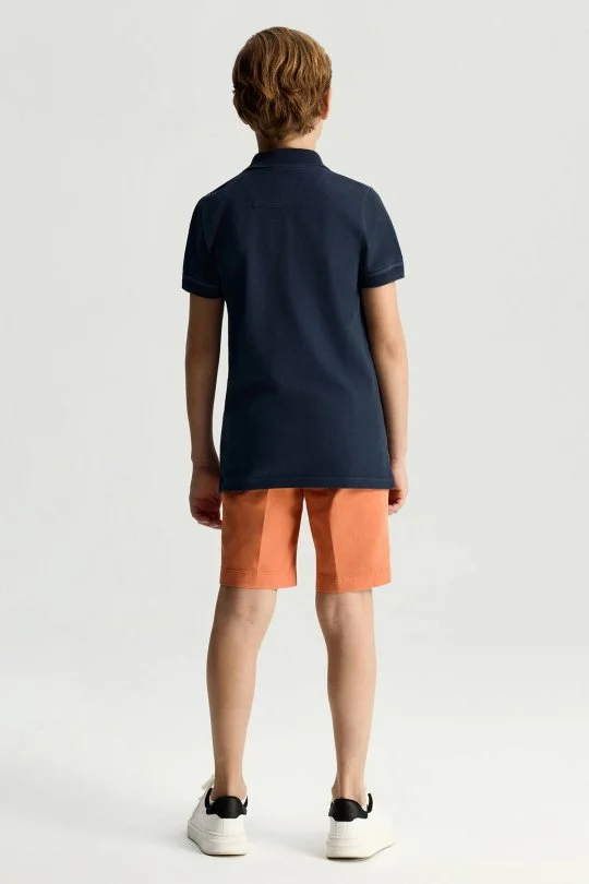 Hemington - Vintage Görünümlü Lacivert Polo Yaka Çocuk T-Shirt (4)