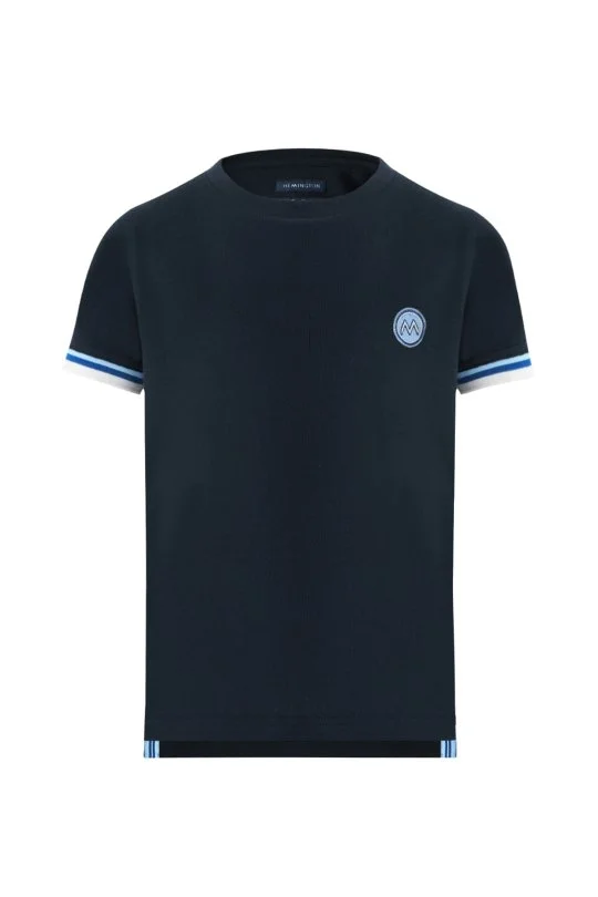 Hemington - Nakış Logolu Pike Örgü Bisiklet Yaka Lacivert Çocuk T-Shirt (6)