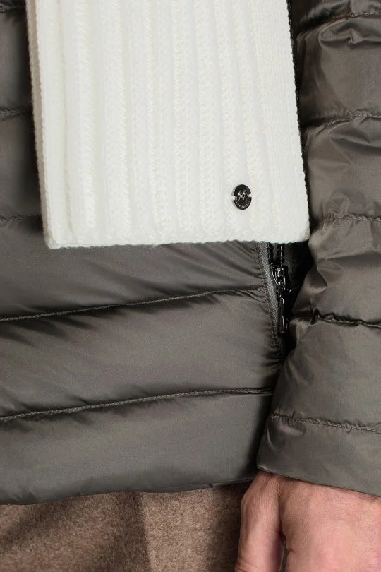 Hemington - Örgü Desenli Merino Yün Ekru Atkı (2)