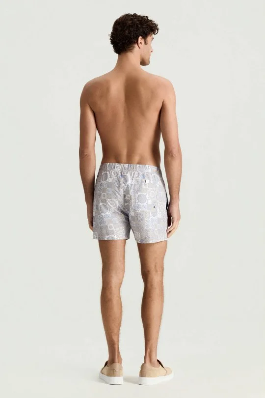 Hemington - Paisley Desen Bej Rengi Quick Dry Mayo (4)