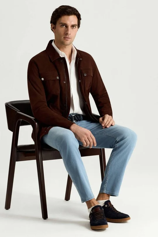 Hemington - Pamuk Karışım Açık Mavi Denim Pantolon (3)