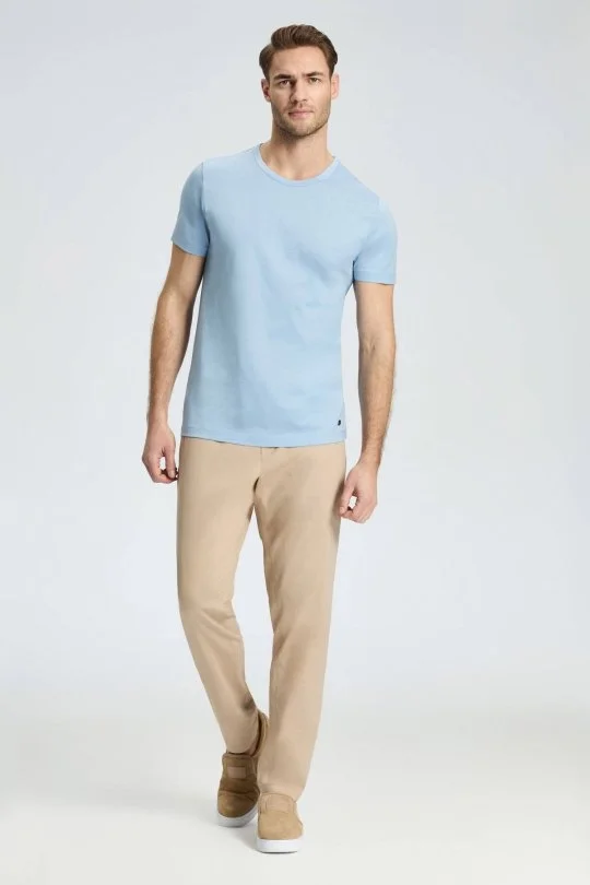 Hemington - Pamuk Karışım Bej Rengi Relax Fit İnce Jogger Pantolon (1)