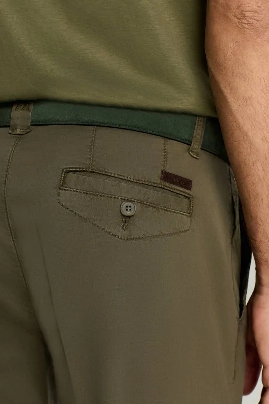 Pamuk Karışım Haki Chino Şort