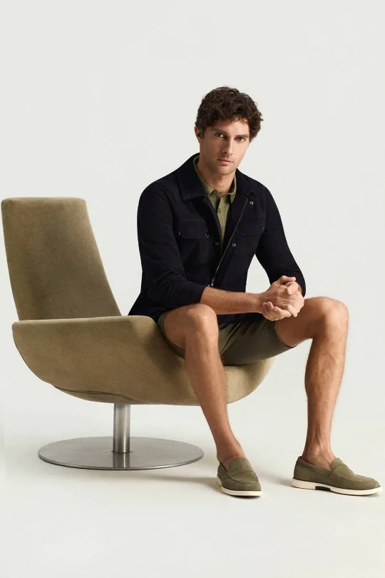 Pamuk Karışım Haki Chino Şort