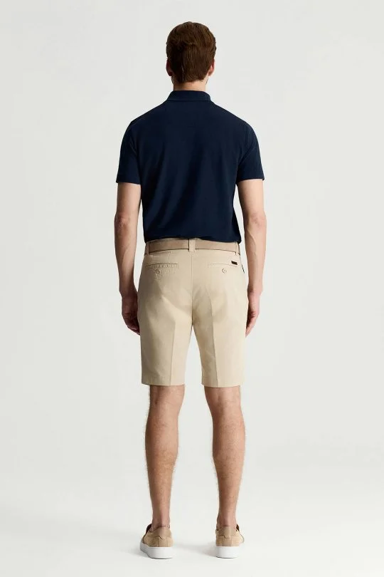 Hemington - Pamuk Karışım Krem Chino Şort (4)
