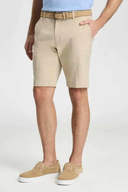 Hemington - Pamuk Karışım Kum Rengi Chino Şort