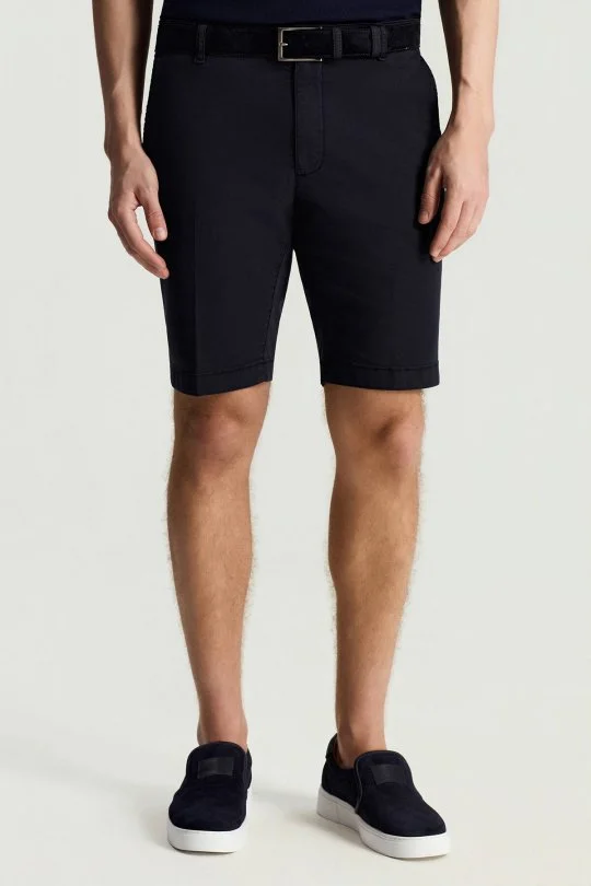 Pamuk Karışım Lacivert Chino Şort