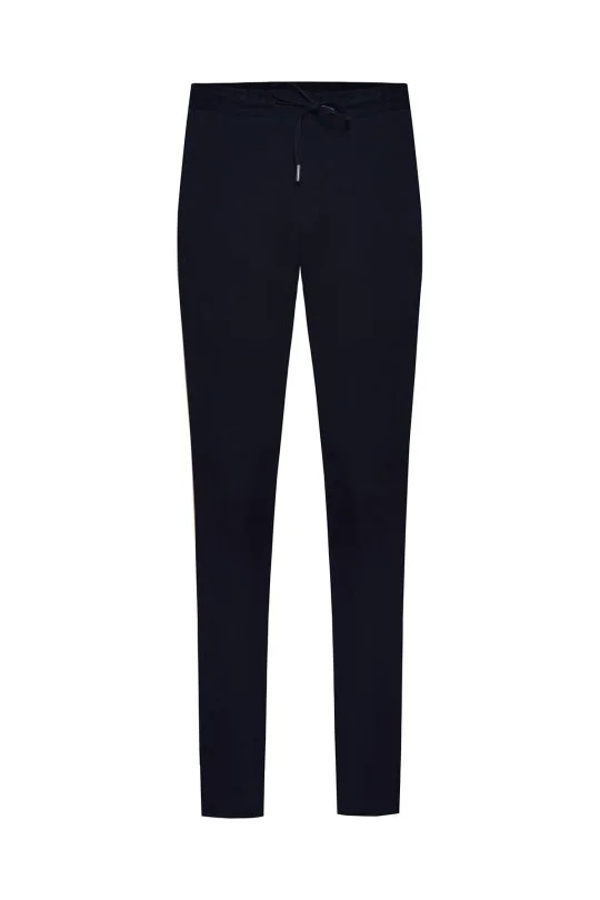 Hemington - Pamuk Karışım Relax Fit Jogger Lacivert Chino Pantolon (6)