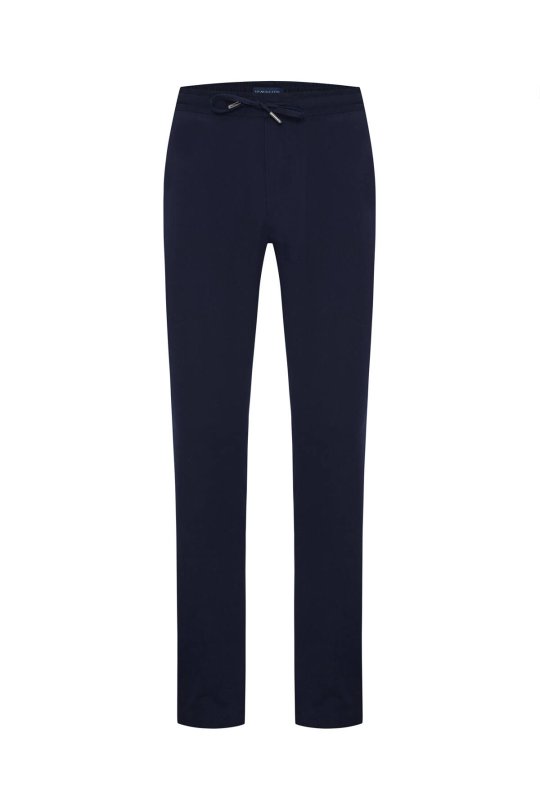 Pamuk Karışım Lacivert Relax Fit Jogger Pantolon