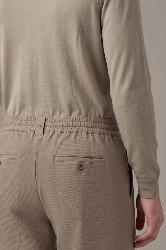 Hemington - Pamuk Karışım Relax Fit Tütün Rengi Bağcıklı Chino Pantolon (4)