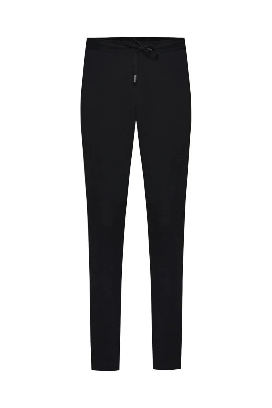 Hemington - Pamuk Karışım Relax Fit Jogger Siyah Chino Pantolon (6)