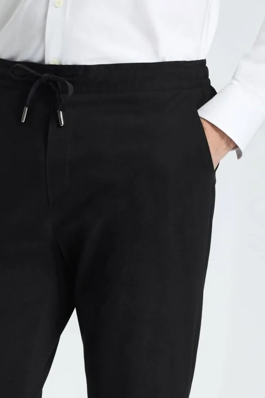 Hemington - Pamuk Karışım Siyah Relax Fit Jogger Pantolon (3)