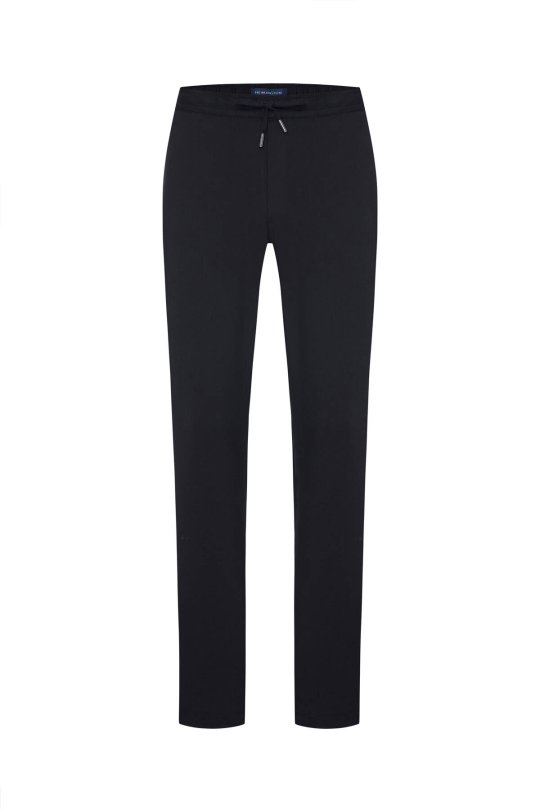 Pamuk Karışım Siyah Relax Fit Jogger Pantolon