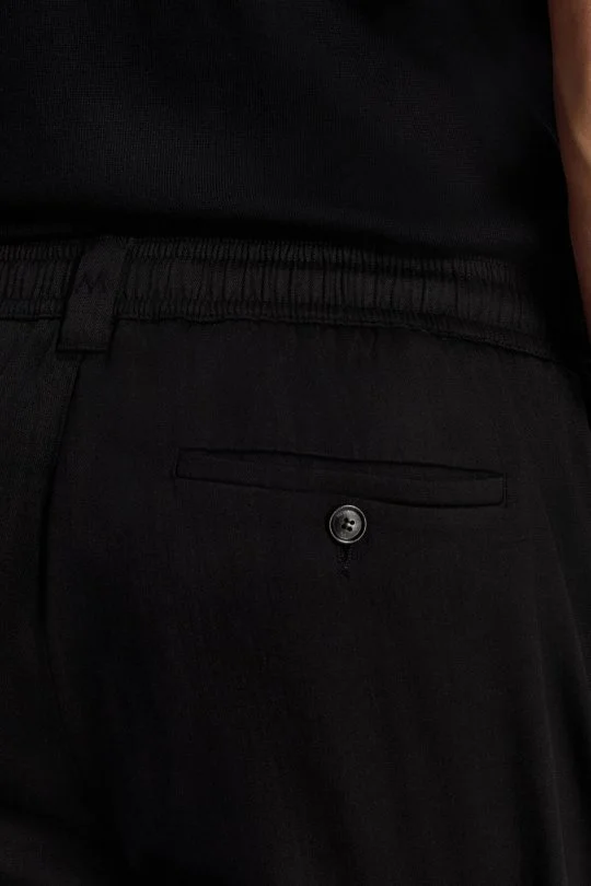 Hemington - Pamuk Karışım Siyah Relax Fit Jogger Pantolon (4)