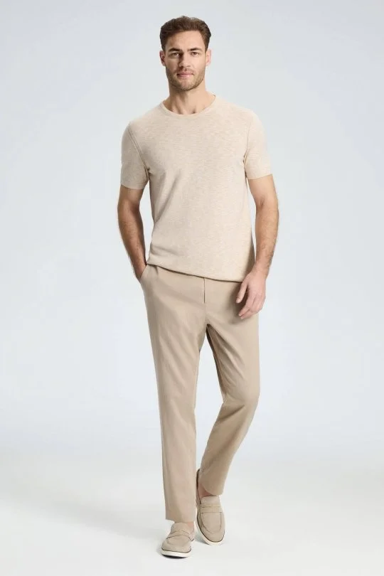 Hemington - Pamuk Karışım Kum Rengi Relax Fit Jogger Pantolon (1)