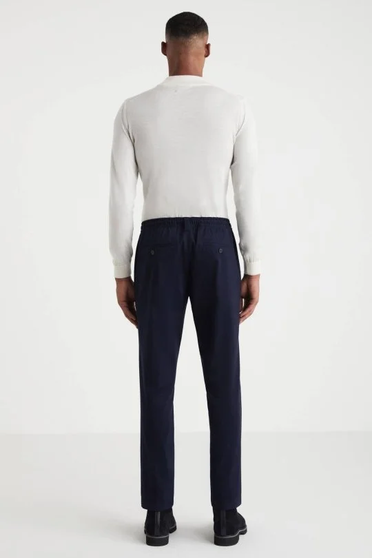 Hemington - Pamuk Karışım Lacivert Relax Fit Jogger Pantolon (3)