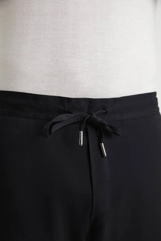 Hemington - Pamuk Karışım Siyah Relax Fit Jogger Pantolon (4)