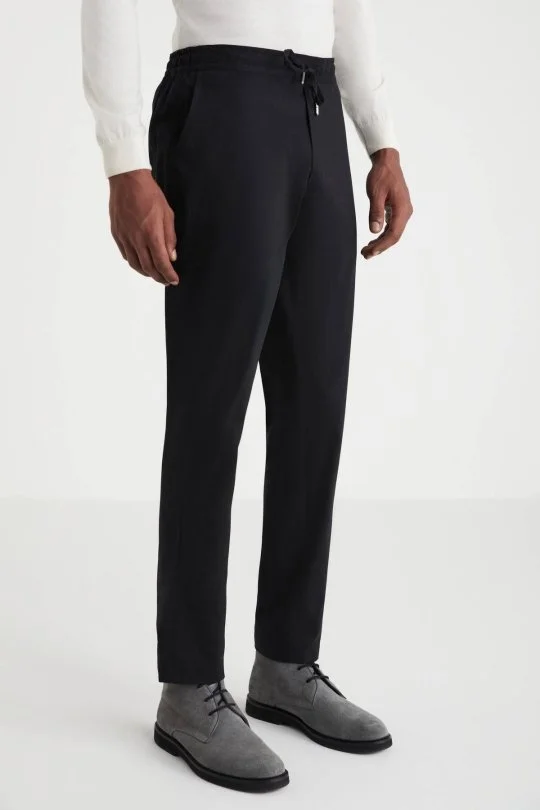 Hemington - Pamuk Karışım Siyah Relax Fit Jogger Pantolon (2)