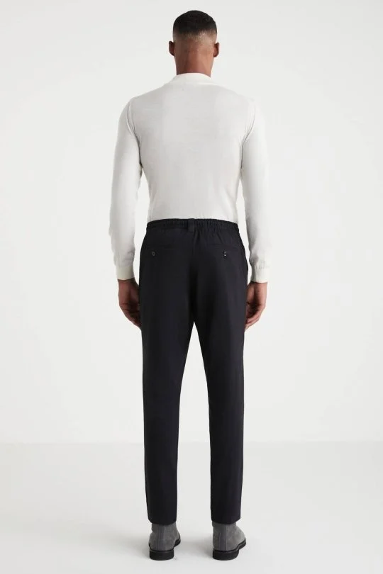 Hemington - Pamuk Karışım Siyah Relax Fit Jogger Pantolon (3)