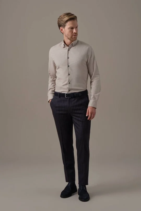 Pamuk Kaşmir Camel Gömlek