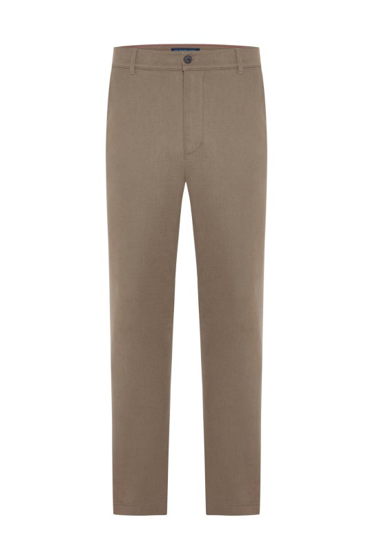 Pamuk Kaşmir Karışım Camel Chino Pantolon