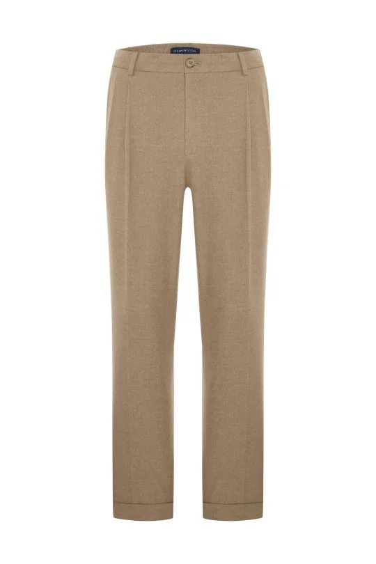 Hemington - Pamuk Kaşmir Karışım Camel Relax Chino Pantolon (6)
