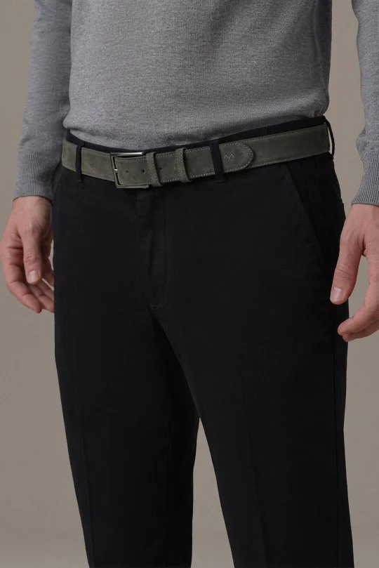 Pamuk Kaşmir Siyah Chino Pantolon