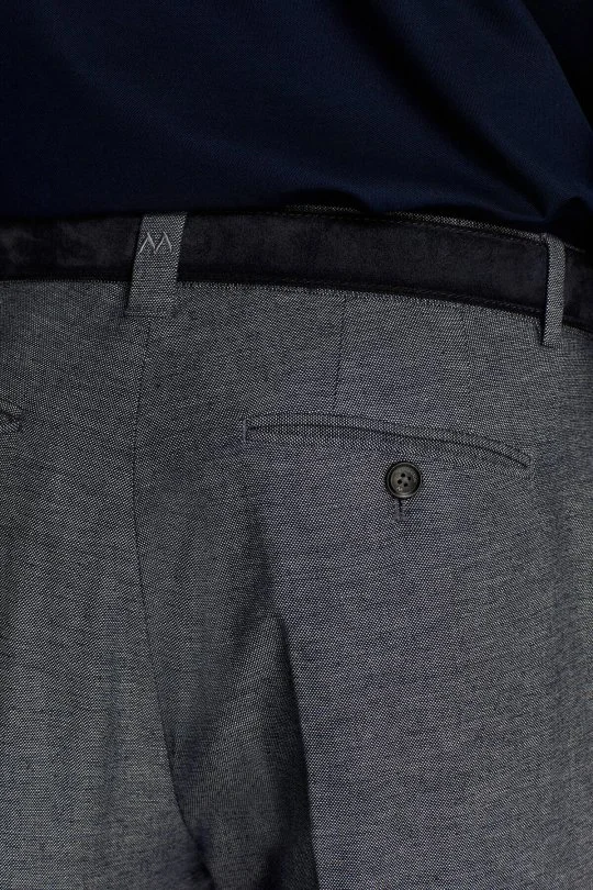 Hemington - Pamuk Keten Karışım Lacivert Yazlık Chino Pantolon (5)