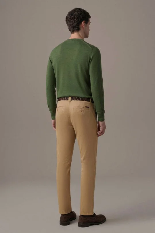 Pamuk Modal Camel Chino Pantolon
