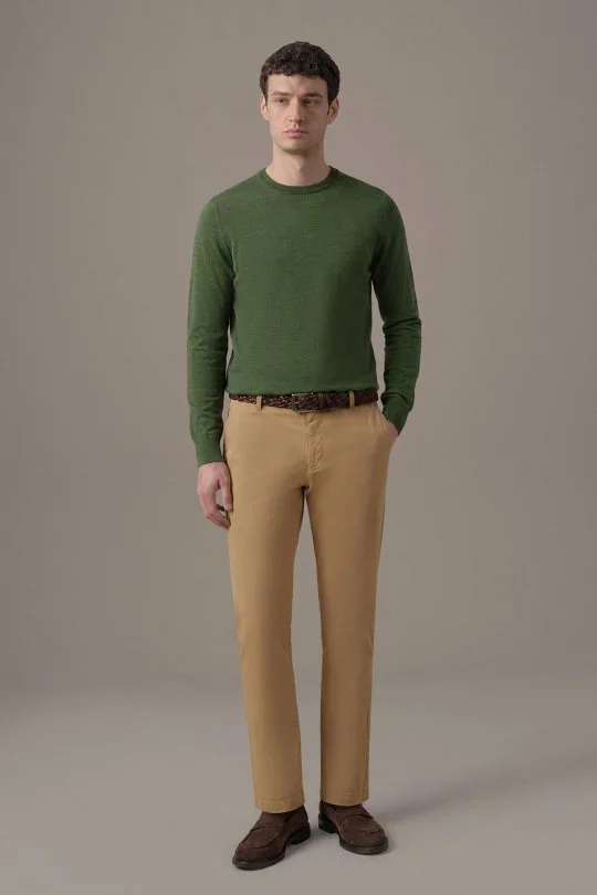 Pamuk Modal Camel Chino Pantolon