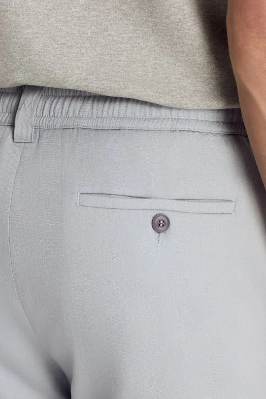 Pamuk Tencel Karışım Açık Mavi Relax Chino Pantolon